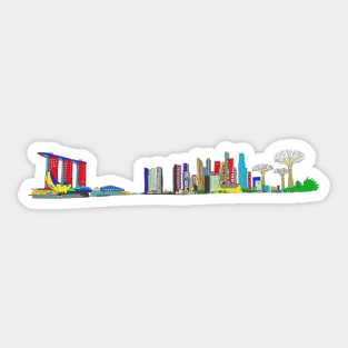 Singapore buildings Sticker